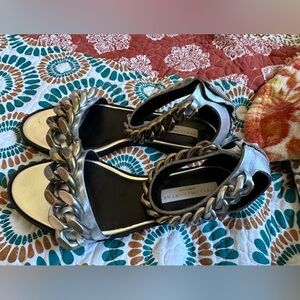 Stella McCartney big chain sandals size 7